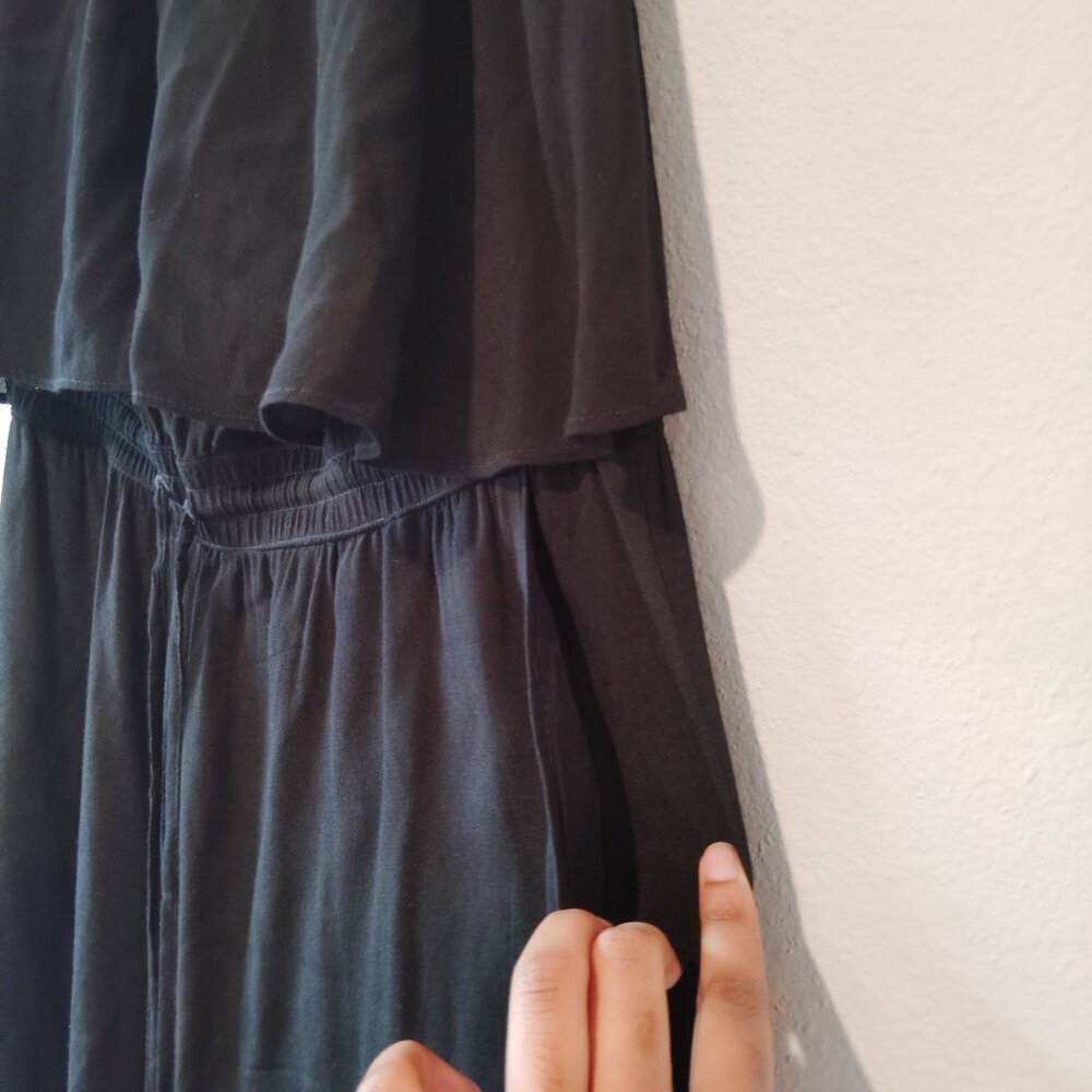 White House Black Market Black Strapless Jumpsuit - Picture 5 of 5